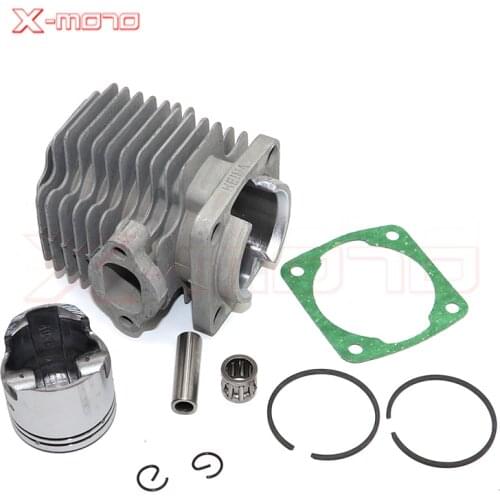 49CC (44-6) or 47CC (40-6) Engine Cylinder Head With Piston Pin Full Kit For 2 Stroke Mini Dirt Bike ATV Quad Pocket Bike