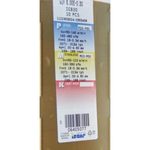 10 PCS CARBIDE INSERT GIF 8.00E-0.80 IC830