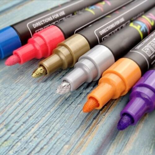 28EA Multifunctional Paint Markers Pen 20 Colors Permanent Markers Work on Most Surface for Marking Doodling DIY Photo Album