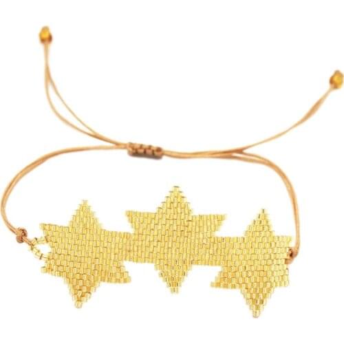 ZHONGVI Trendy Bracelets For Women MIYUKI Bracelet Gold Star Shape Pulseras Mujer Moda 2020 New Jewelry Friendship Gift Bileklik