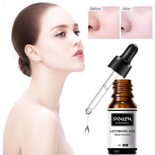 Zero Pore Instant Perfection Face Serum Lactobionic Acid Stock Solution Serum Minimize Pores Anti-Wrinkle Face Essence TSLM1
