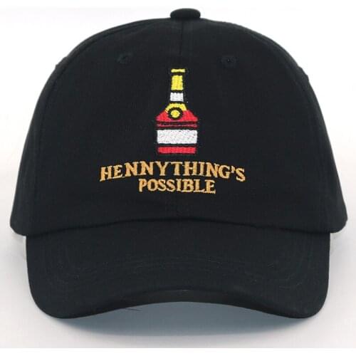 New Henny Cap Unisex Cotton Adjustable Henny Bottle Baseball Cap Women Men Summer Spring Travel Casual Golf Hat Fashion Dad Hats