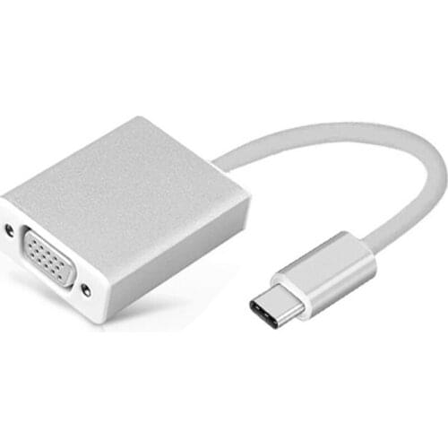 Wholesale Type C to VGA HD Video Converter Adapter Cable for Laptop/Projector