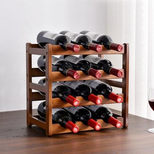 Red wine shelf,rack dining bar handle rack dining bar display wine bottle rack wooden wine rack wall bottle rack