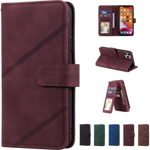 Luxury Flip Wallet Case For iPhone 12 11 Pro Max 12 Mini X XS Max XR 6 6s 7 8 Plus SE Funda Cards Holder Coque Protect Cover