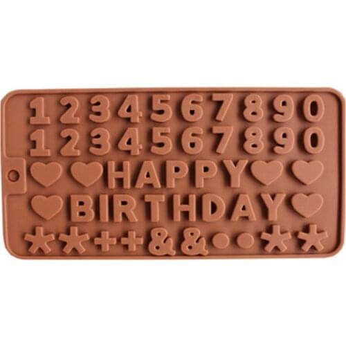 Silicone Chocolate Mold DIY Cake Decoration Baking Tools Jelly Candy Cookies Mold Birthday Cake Decor Party Supplies Non-stick