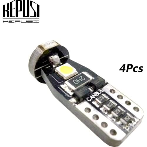 Led Car Light T10 W5W 3030 Chip Light Bulbs 194 168 Car Interior Dome Map Door Courtesy License Plate Lights Compact Wedge White