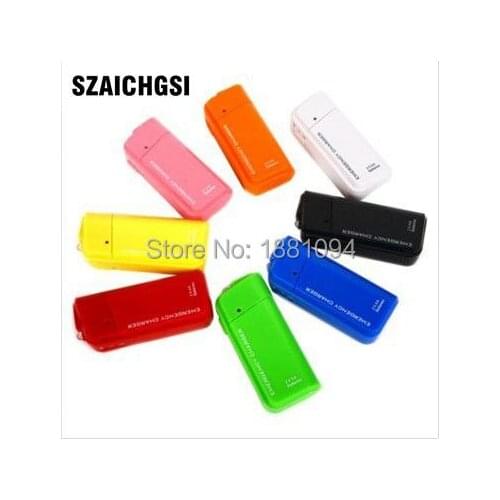 SZAICHGSI Powerbank 2X AA Battery Emergency USB Power Bank Charger Portable Charger for Phone Colorful Various wholesale 1000pcs