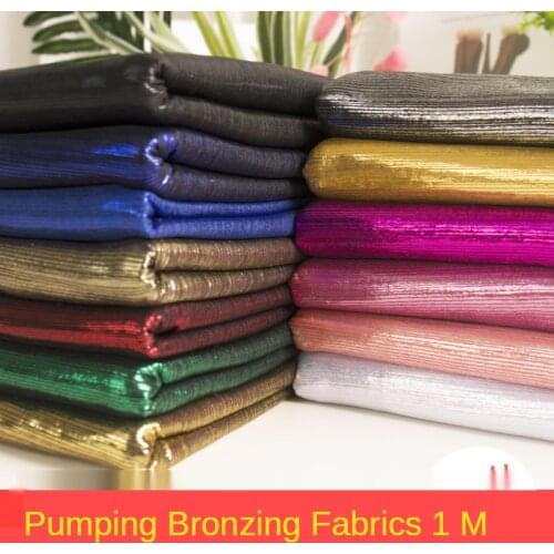 Sequin Fabric Elastic By The Meter for Dress Skirt Clothing Sewing Knitted Brocade Fabrics Blue Black White Red Per Meters Diy