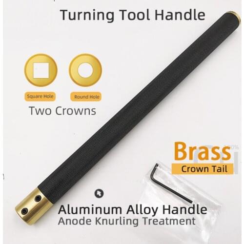 FOXBC Wood Turning Tools Knife Handle Aluminum Alloy for Lathe Turning Tool Kit