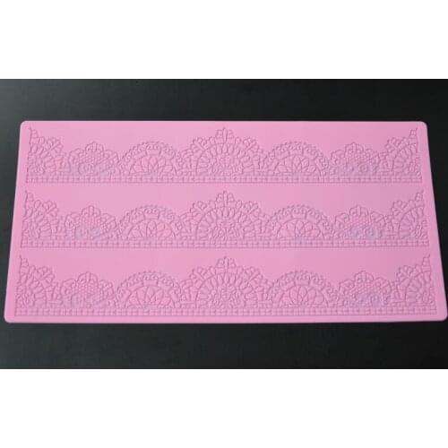 Top Quality Silicone Lace Cake Border Mold Fondant Cake Border Tool Cupcake Baking Moulds