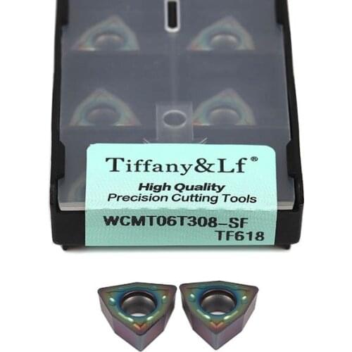 WCMX030208 WCMT040208 WCMT050308-SF WCMT06T308 WCMT080412-SF TF618 Hardened Steel CNC Lathe Turning Tool Carbide Milling Inserts