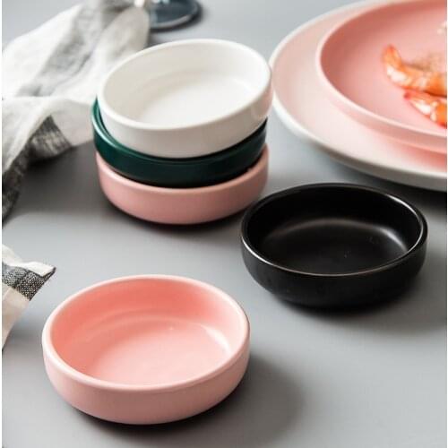 Japanese saucer vinegar saucer soy sauce saucer ceramic sauce saucer household dipping dish