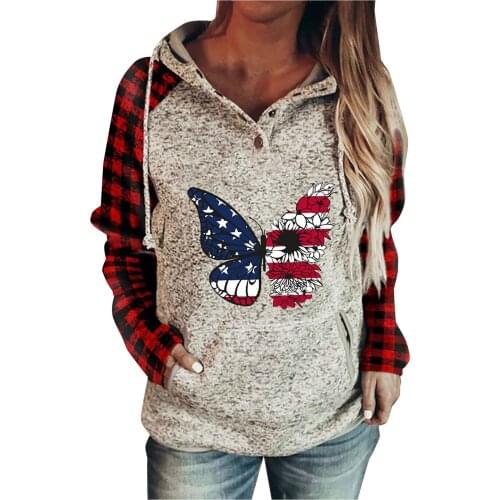 Hoodies for women Halloween Kawaii Print Long sleeve sweatshirts Hooded Kangaro Pocket O-neck Long Sleeve Harajuku Sweater Molet