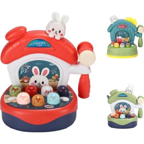 1 Set Whack-A-Mole Toy Cute Shape Early Learning Plastic Children Pounding Toy for Childrens Day