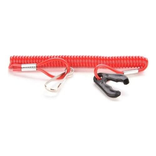 1PC Red Boat Outboard Engine Motor Lanyard Kill Stop Switch Safety Tether