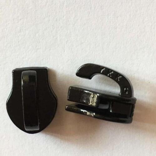 20pcs/lot 5# Ykk Pull Head Slider for Nylon Coil Chain Black Replacement Repair Tailor Sewing Accessories