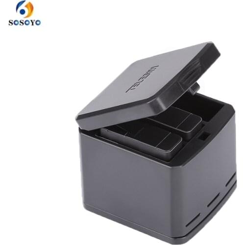 3-Way Battery Charger LED lights charging box Carry Case Battery Housing for GoPro Hero 6 5 Black Action Camera Accessories