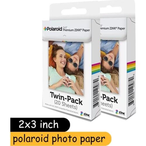40 Sheets Polaroid Instax 2x3-inch Zink film photo paper for snap touch z2300 instant photo printer Without Ink Photo Printing