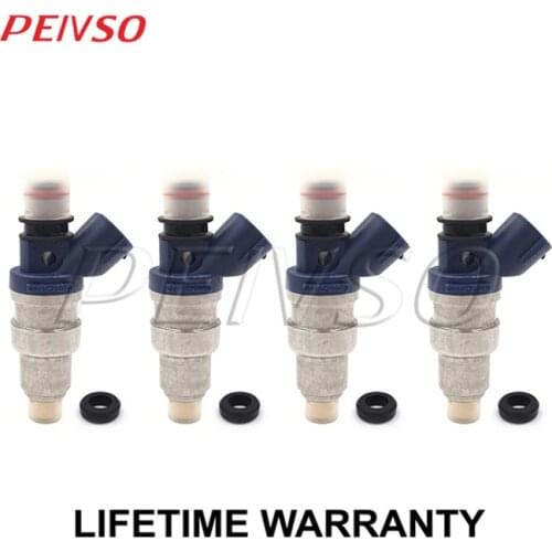 4x 23250-75040 23209-75040 23209-79085 fuel injector for TOYOTA ASIA Hilux 2.4L 2RZ 1997~2005