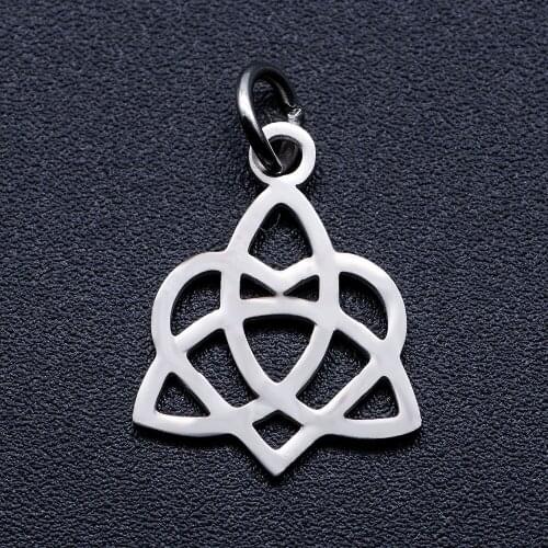 5pcs/lot 3 Color Knot DIY Jewelry Charms Wholesale 100% Stainless Steel Dropshipping Charm for Bracelet Making