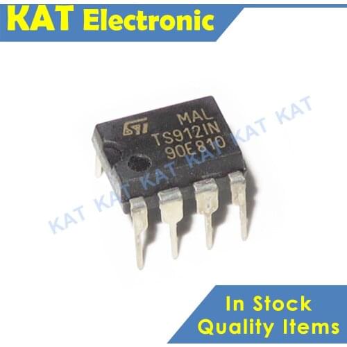 5PCS/Lot TS912IN TS912AIN DIP-8 Rail-to-rail CMOS dual operational amplifier