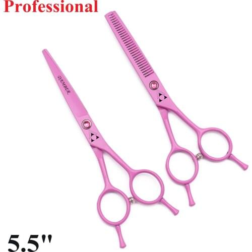 50Pcs 5.5 Professional Hair Cutting Scissor Scissors Kit Hair Straight Thinning Scissors Barber Salon Styling Tools 1012