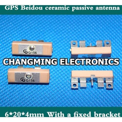 6*20*4mm GPS BeiDou passive ceramic antenna GPSH008BP with fixed bracket G156 (working 100% Free Shipping)10PCS