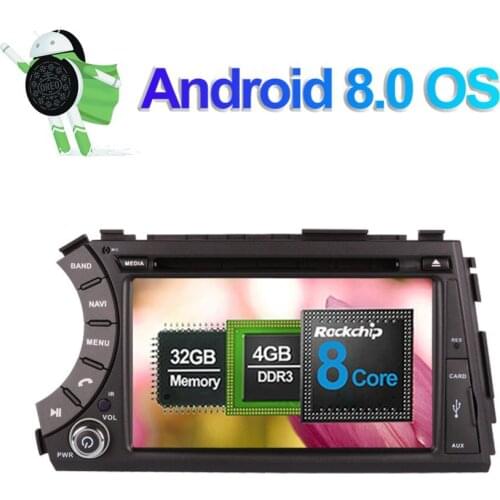 Android 7.1/8.0 CAR Auto Radio Stereo with GPS Navigation For SsangYong Korando/Actyon/Kyron 2005-2012 CD DVD Multimedia Player