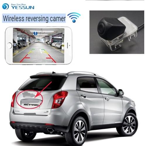 YESSUN wireless rear view camera For SSangYong Actyon Micro Actyon 2006~2014 CCD Night Vision Backup Camera License Plate came