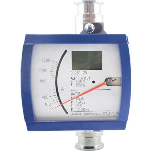 DH250 Metal tube gas water digital flow meter with arlarm industrial