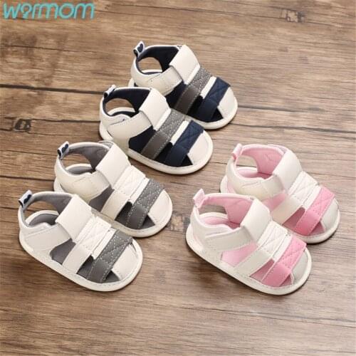 Warmom Summer Soft-Soled 0-1 Year Old Baby Shoes Cloth-Soled Non-Slip Breathable Toddler Shoes 6-12 Months Baby Sandals