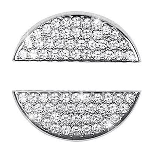 For Volvo All Model Bling Car Steering Wheel Logo Decorative Diamond Crystal Shiny Decal Decoration Cover Sticker