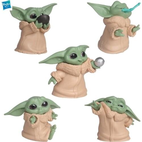 Hasbro Star Wars 5 Baby Yoda Figures Mandalorian Baby Yoda Figures Childrens Toys Pvc Anime Figure Toys for Children