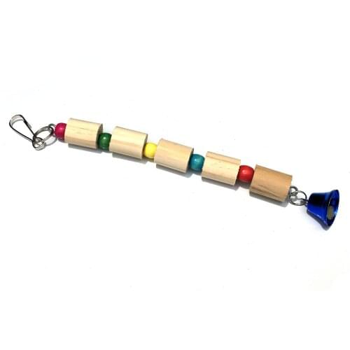 1PCS Gnawing Toys Birdcage Accessories Big and Medium Parrot Molars Standing Rack String of Teeth Climbing Pets