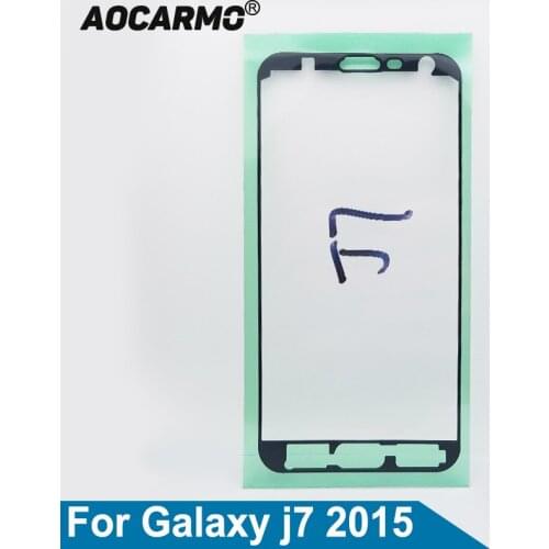 Aocarmo Front LCD Display Screen Frame Adhesive Sticker Glue Tape For Samsung Galaxy J7 (2015)