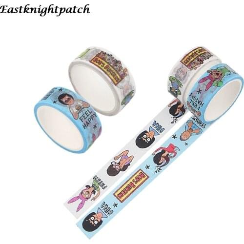 E2260 Cartoon Washi Tape Adhesive Tape DIY Scrapbooking Sticker Label Masking Tape Student Stationery Gift