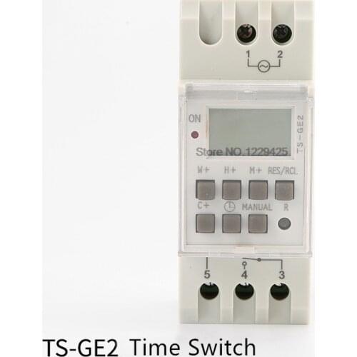 Summertime Program Time Controller TS-GE2 Digital Time Switch Photovoltaic Solar Street Lamp Multifunctional Timer