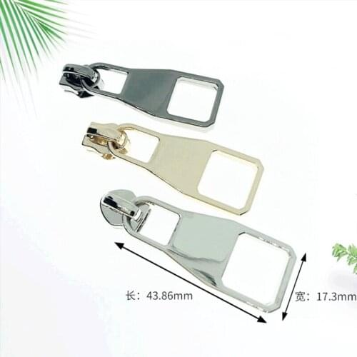 20 pieces 17.3*43.8mm metal accessories zipper pullers hardware accessories generous zippers nylon replacement sliders zipper