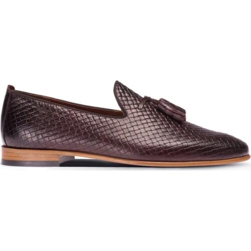 Deery, Genuine Leather Men Burgundy Calfskin Leather Loafers Moccasins Breathable Slip on Flats Male Driving Shoes 2021