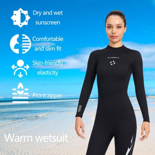 3mm Neoprene Women Full Body Scuba Dive Wet Suit Wetsuits Winter Swim Surfing Snorkeling Spearfishing Water Ski Water Sports