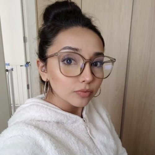 Anti rediation blue ray glasses Filtering Protect Eyesight Oversized eyeglasses Transparent Blocking Glare Computer Glasses