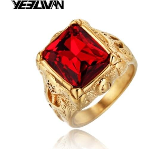 One Red Antique Rings