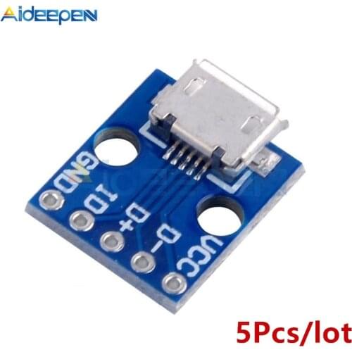 5Pcs CJMCU Micro USB Board Power Adapter 5V Breakout Switch Interface Module For Arduino
