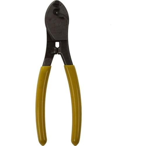 Yellow Green Handle Wire Cable Cutting Plier Cutter Stripper