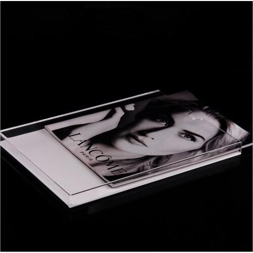 A4 thick transparent plexiglass, acrylic insert tray, inserted card slot cover, pape insert tray hanging display box