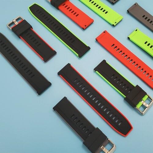 For Huami Amazfit Stratos 3 Band 22mm Silicone Sport Wristband Strap Bracelet for Amazfit GTR 47mm Smartwatch Watchbands