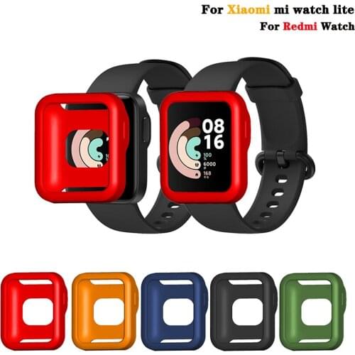Silicone Watch Case Shell for Xiaomi Mi Watch Lite Global Version Skin Protective Cover for Redmi Watch Accessories