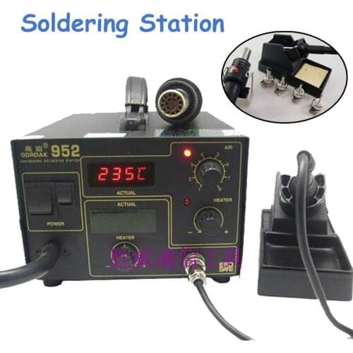 SMD Rework Soldering Station + Hot Air Heat Gun 2 in 1 270W SMD BGA Rework Station