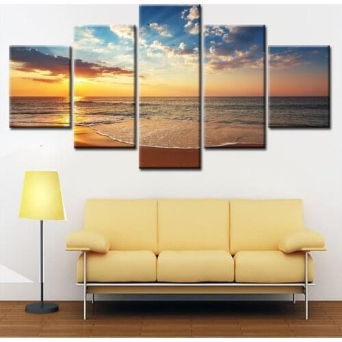 5 Pieces of Modern Minimalist Shining Rose Inkjet Poster Canvas Home Decoration Frameless Printing Art Hanging Painting Core